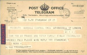 telegram to bring Freundlich family to St Andrews