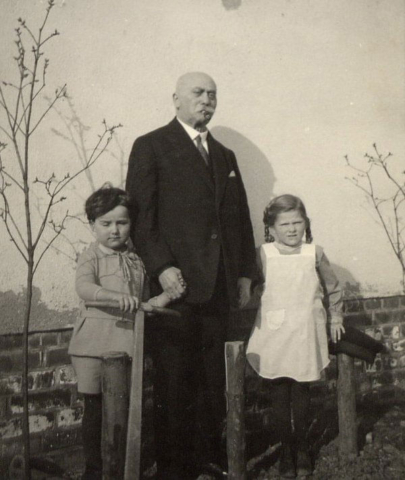 My sister and I with our Grandfather