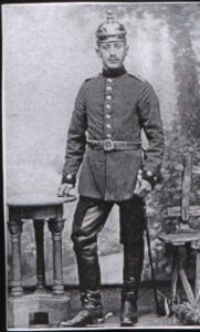 George's father in East Prussian hussar's uniform