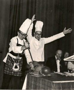 Burns night 1976 at Carmichael Hall