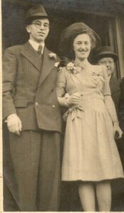 Henry and Ingrid's wedding day, 27th December 1944