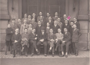 Martin Ansbacher went to work at a wholesaler in Frankfurt 1928circa, formal staff picture