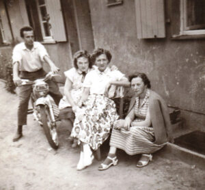 Brigitte (bottom right) in Valka camp 1959