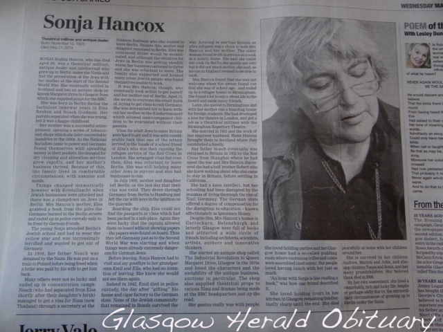 Glasgow Herald obituary