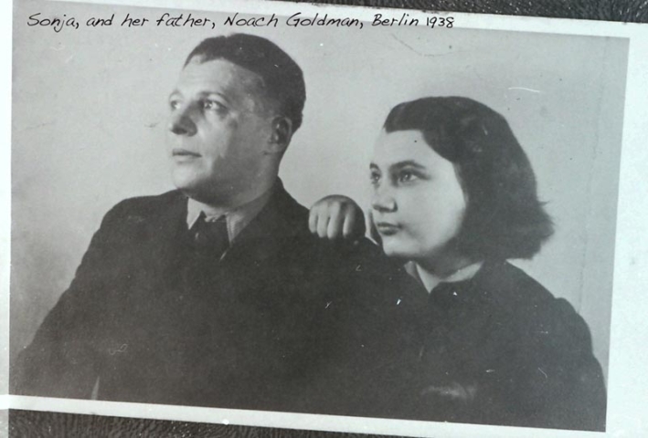 Sonja and her father 1938