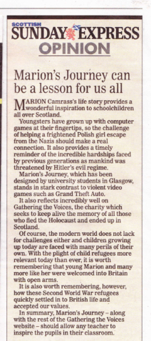 Sunday Express Opinion - 31st Jan 2016